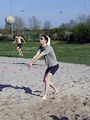 Beachvolleyball im April