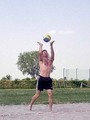 Beachvolleyball im April