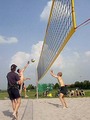 Beachvolleyball im April